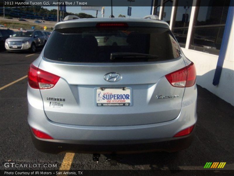 Aurora Blue / Taupe 2013 Hyundai Tucson GLS