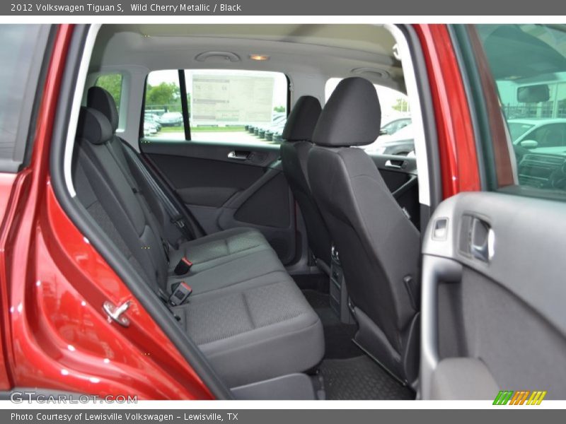Wild Cherry Metallic / Black 2012 Volkswagen Tiguan S