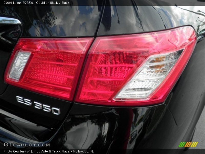 Obsidian Black / Black 2009 Lexus ES 350
