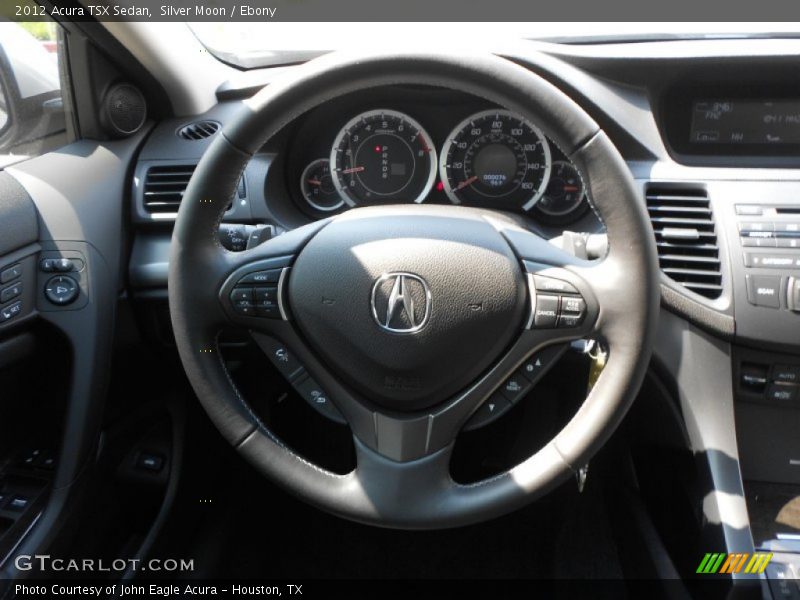 Silver Moon / Ebony 2012 Acura TSX Sedan