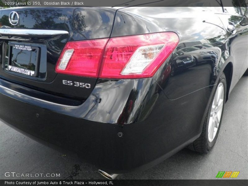Obsidian Black / Black 2009 Lexus ES 350