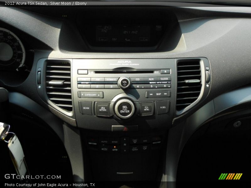Silver Moon / Ebony 2012 Acura TSX Sedan