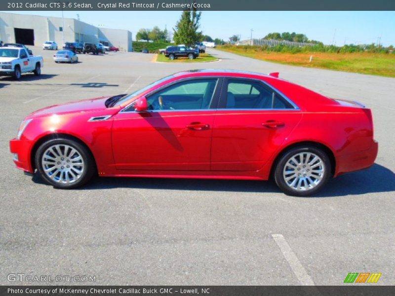 Crystal Red Tintcoat / Cashmere/Cocoa 2012 Cadillac CTS 3.6 Sedan