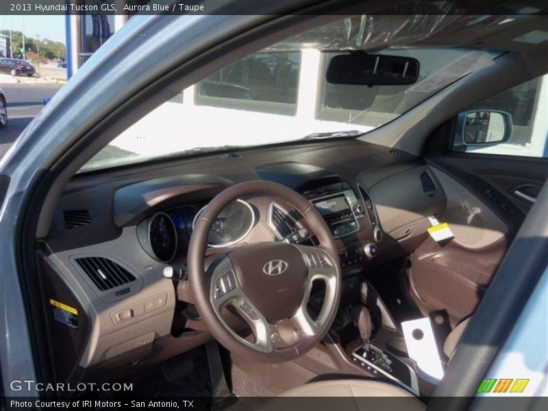 Aurora Blue / Taupe 2013 Hyundai Tucson GLS