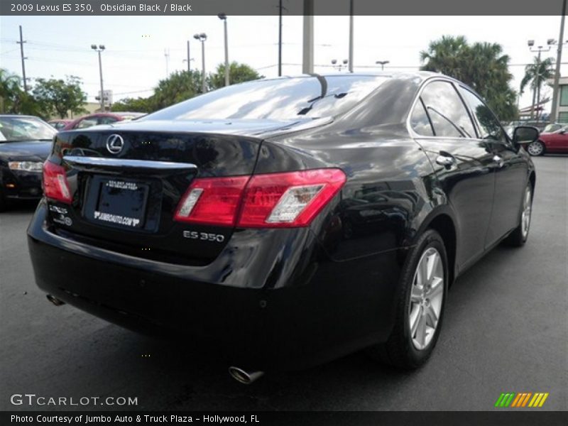 Obsidian Black / Black 2009 Lexus ES 350