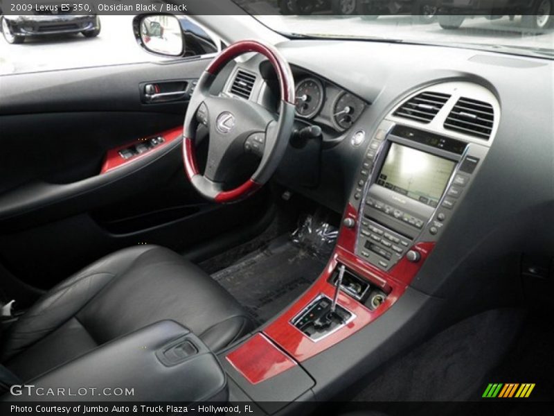 Obsidian Black / Black 2009 Lexus ES 350
