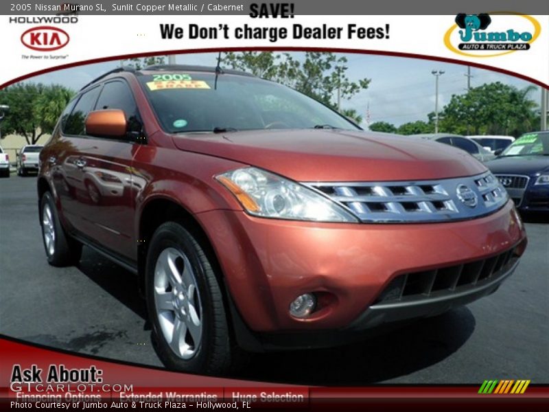 Sunlit Copper Metallic / Cabernet 2005 Nissan Murano SL