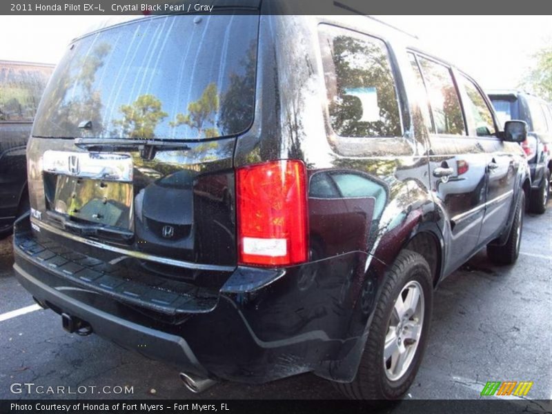 Crystal Black Pearl / Gray 2011 Honda Pilot EX-L