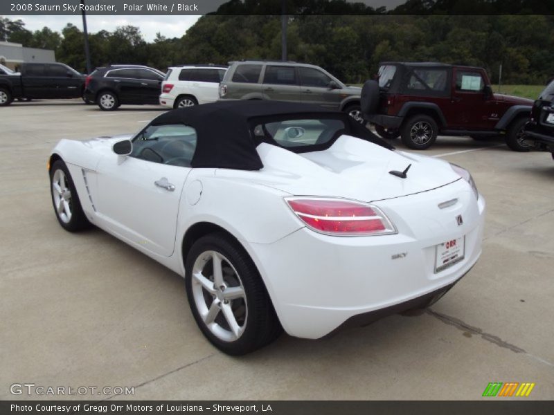 Polar White / Black 2008 Saturn Sky Roadster