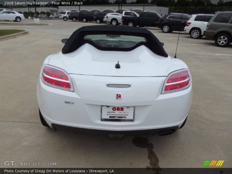 Polar White / Black 2008 Saturn Sky Roadster