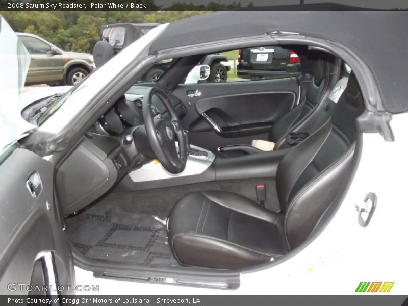 Front Seat of 2008 Sky Roadster