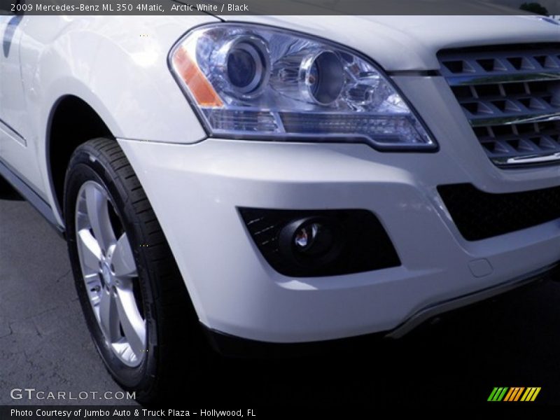 Arctic White / Black 2009 Mercedes-Benz ML 350 4Matic