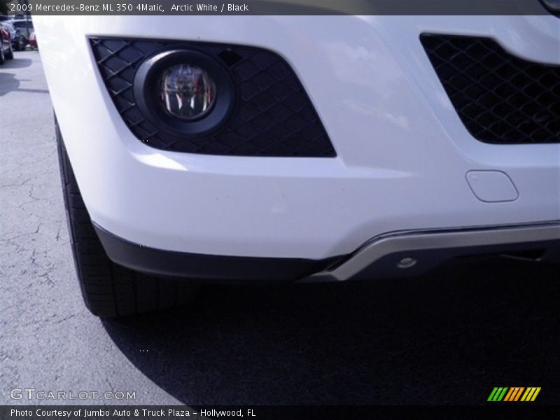 Arctic White / Black 2009 Mercedes-Benz ML 350 4Matic