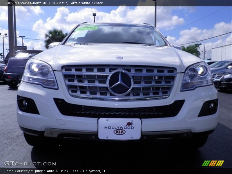 Arctic White / Black 2009 Mercedes-Benz ML 350 4Matic