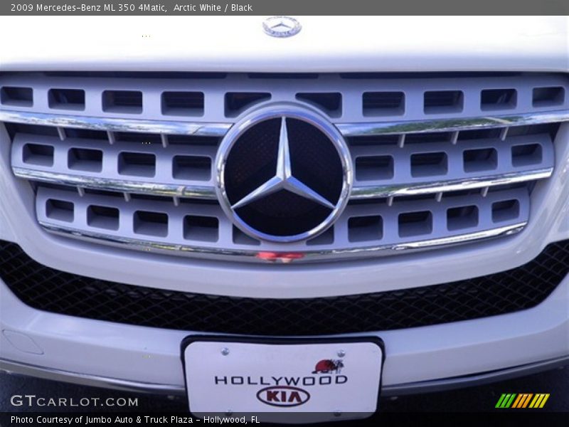 Arctic White / Black 2009 Mercedes-Benz ML 350 4Matic