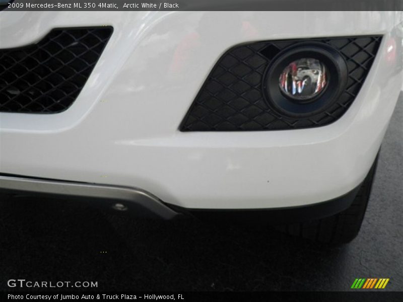 Arctic White / Black 2009 Mercedes-Benz ML 350 4Matic