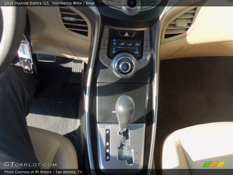 Shimmering White / Beige 2013 Hyundai Elantra GLS