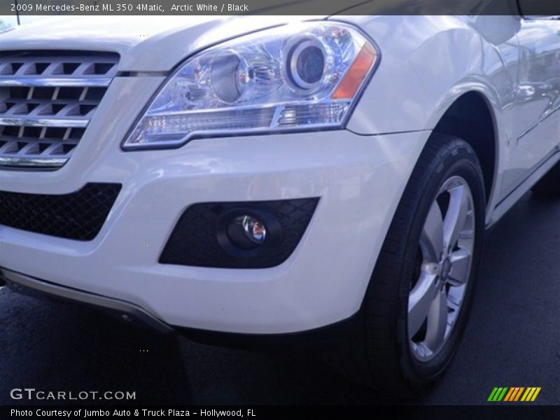 Arctic White / Black 2009 Mercedes-Benz ML 350 4Matic