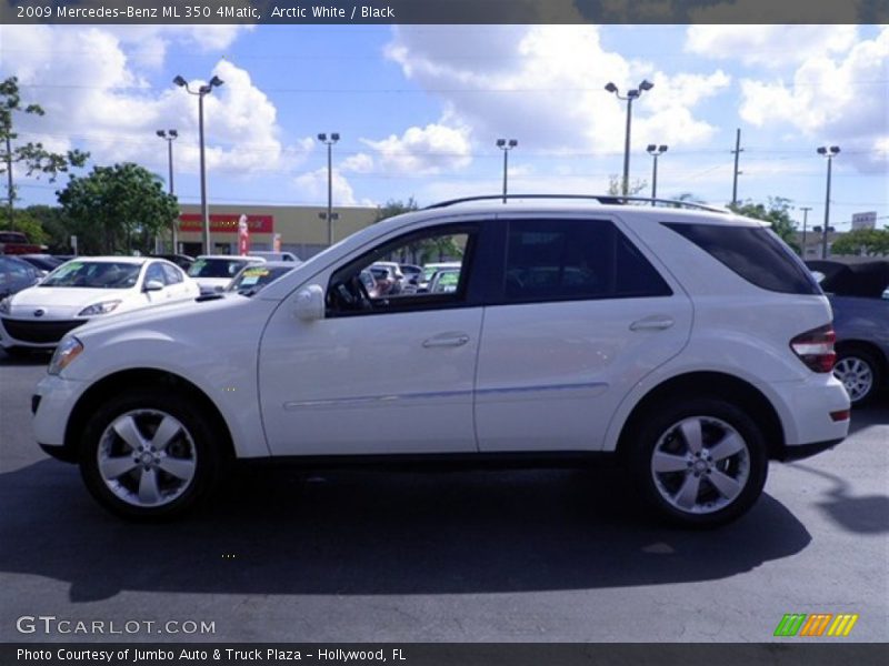 Arctic White / Black 2009 Mercedes-Benz ML 350 4Matic