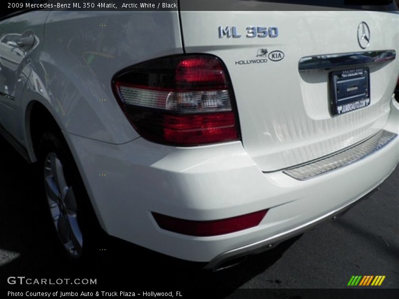 Arctic White / Black 2009 Mercedes-Benz ML 350 4Matic