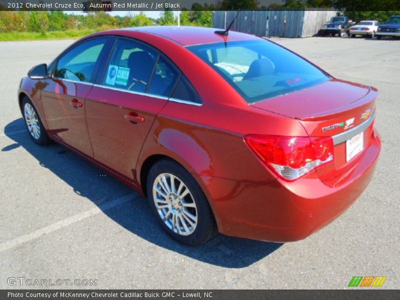 Autumn Red Metallic / Jet Black 2012 Chevrolet Cruze Eco