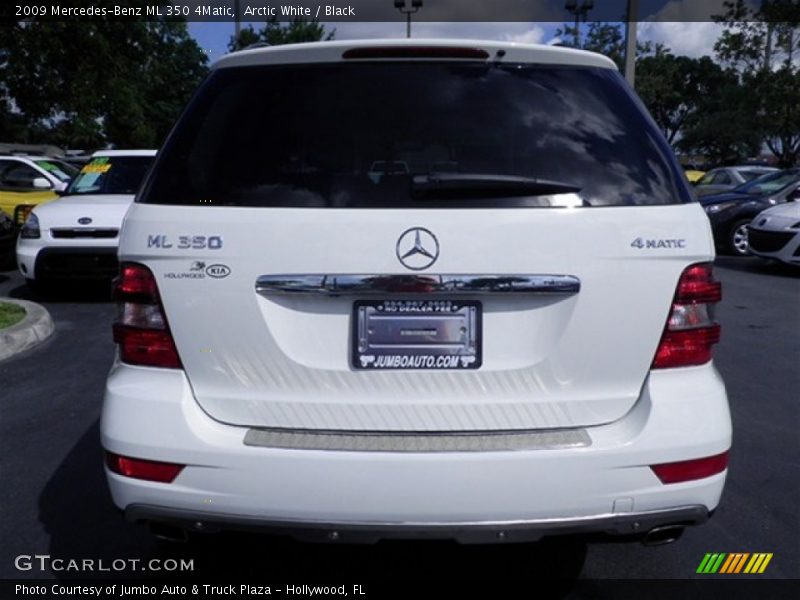 Arctic White / Black 2009 Mercedes-Benz ML 350 4Matic
