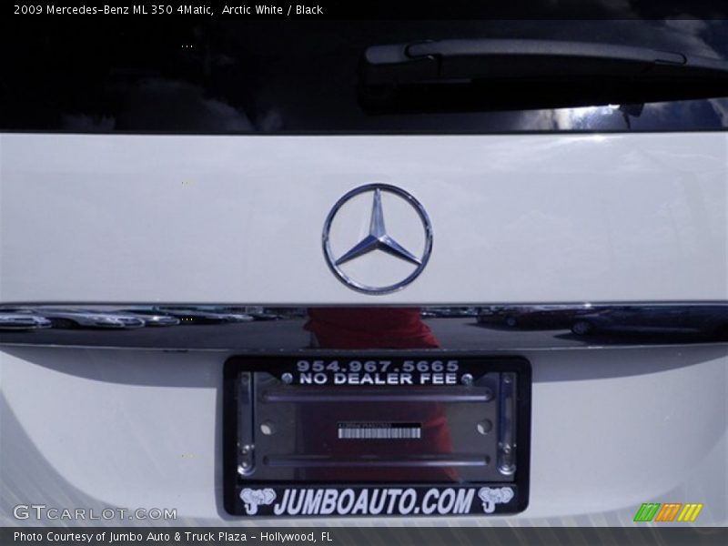 Arctic White / Black 2009 Mercedes-Benz ML 350 4Matic