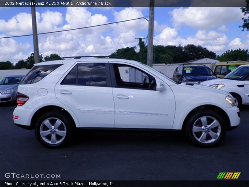 Arctic White / Black 2009 Mercedes-Benz ML 350 4Matic