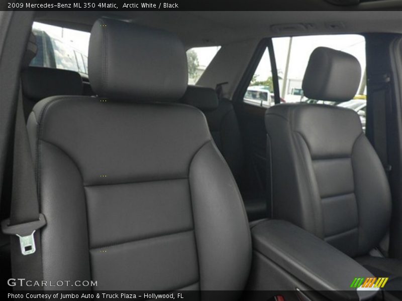 Arctic White / Black 2009 Mercedes-Benz ML 350 4Matic