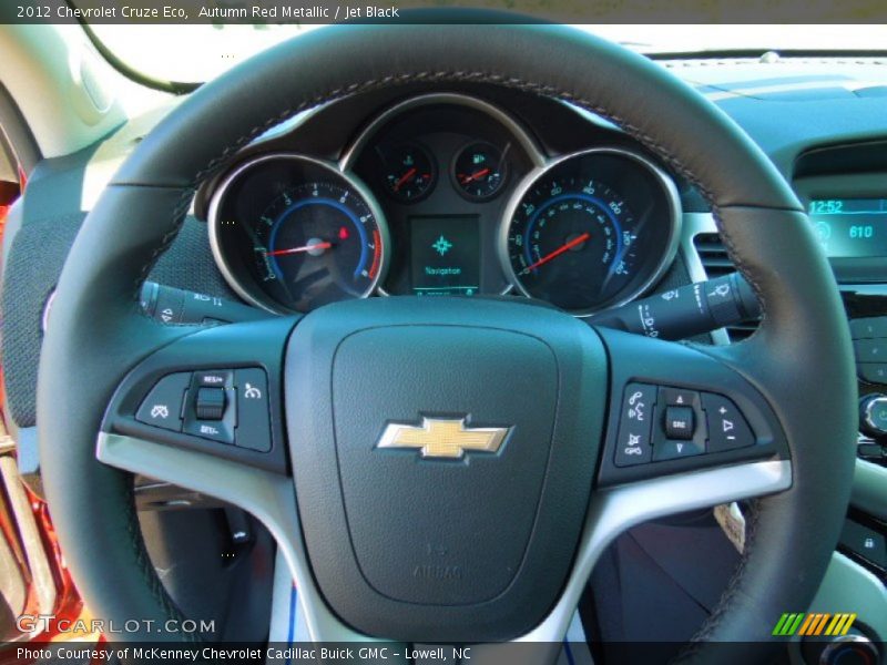 Autumn Red Metallic / Jet Black 2012 Chevrolet Cruze Eco
