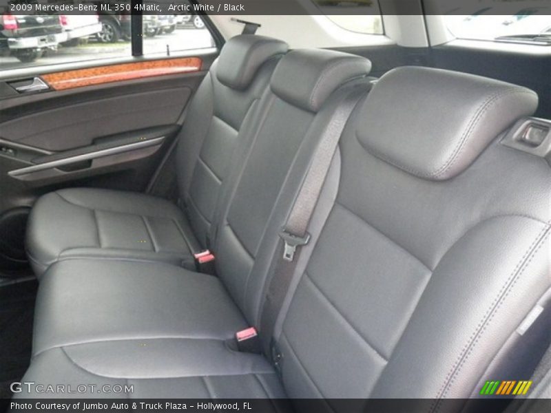 Arctic White / Black 2009 Mercedes-Benz ML 350 4Matic