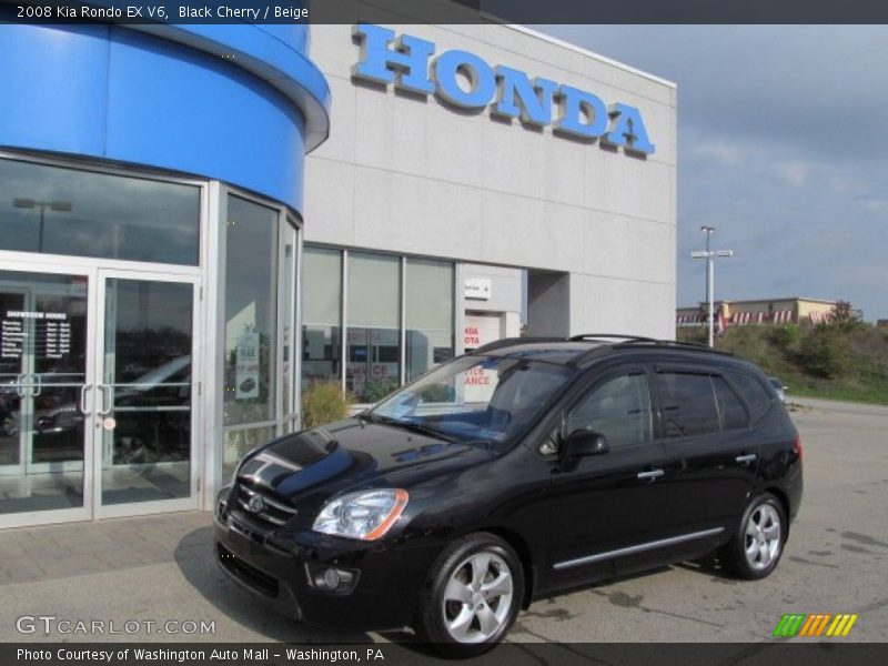 Black Cherry / Beige 2008 Kia Rondo EX V6