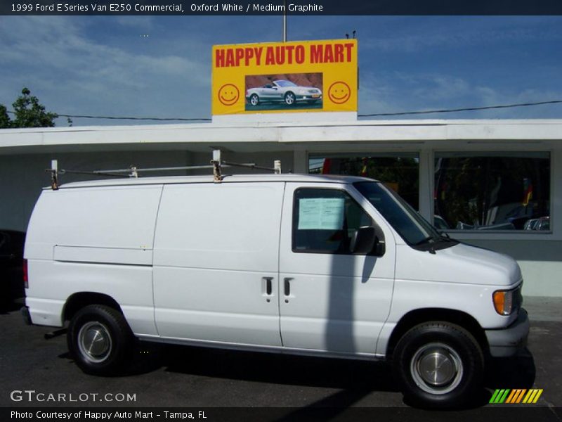 Oxford White / Medium Graphite 1999 Ford E Series Van E250 Commercial