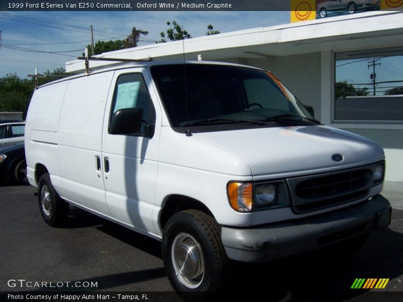 Oxford White / Medium Graphite 1999 Ford E Series Van E250 Commercial