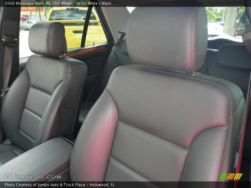 Arctic White / Black 2009 Mercedes-Benz ML 350 4Matic