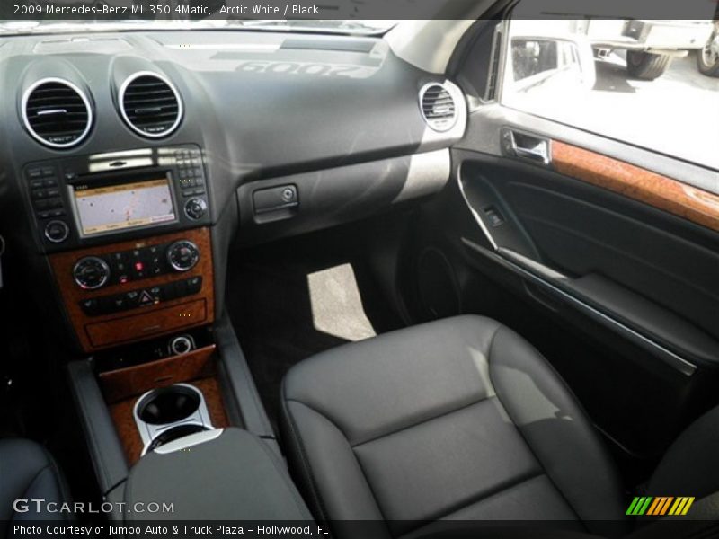 Arctic White / Black 2009 Mercedes-Benz ML 350 4Matic