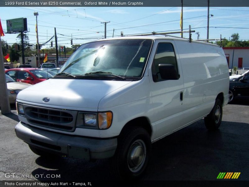 Oxford White / Medium Graphite 1999 Ford E Series Van E250 Commercial