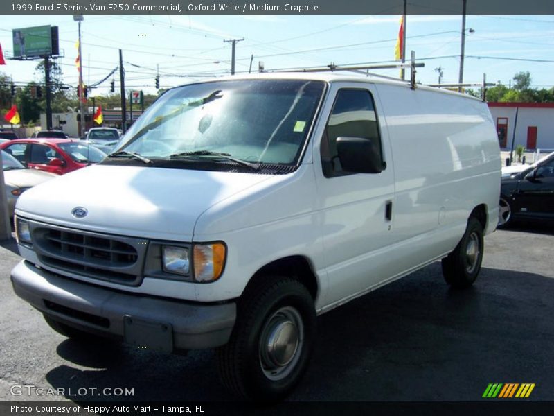 Oxford White / Medium Graphite 1999 Ford E Series Van E250 Commercial
