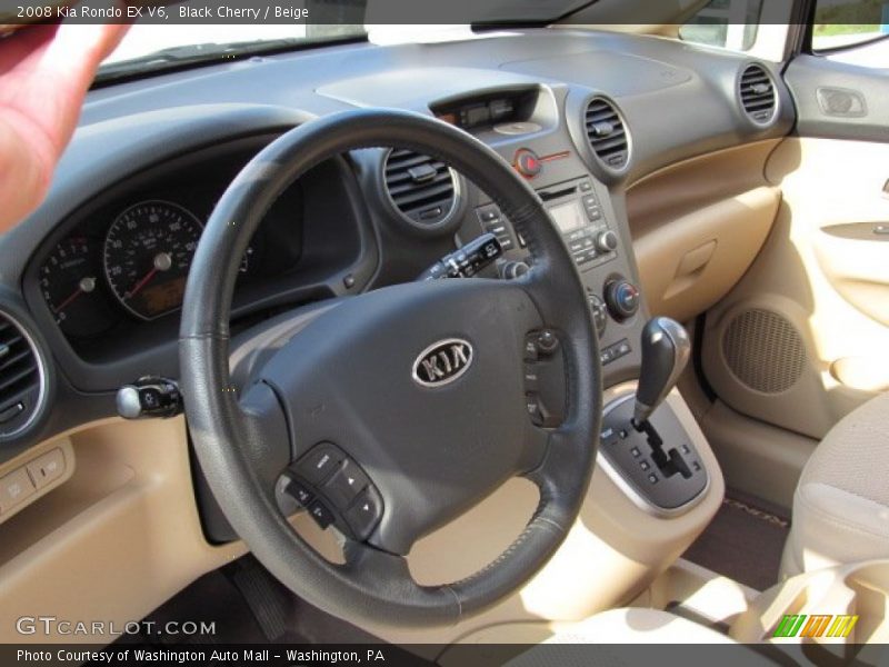 Black Cherry / Beige 2008 Kia Rondo EX V6