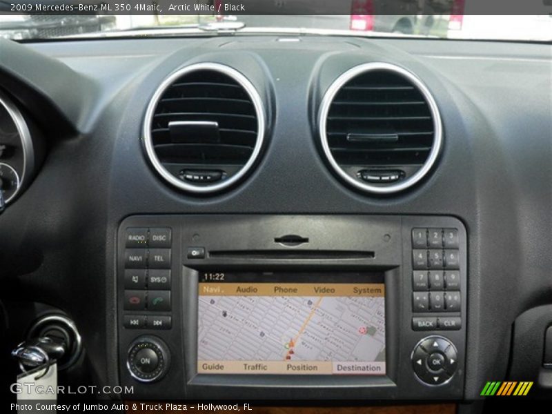 Arctic White / Black 2009 Mercedes-Benz ML 350 4Matic