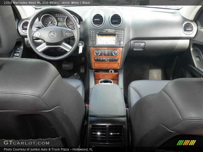 Arctic White / Black 2009 Mercedes-Benz ML 350 4Matic