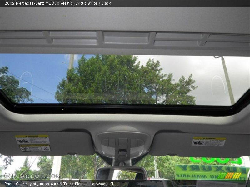 Arctic White / Black 2009 Mercedes-Benz ML 350 4Matic