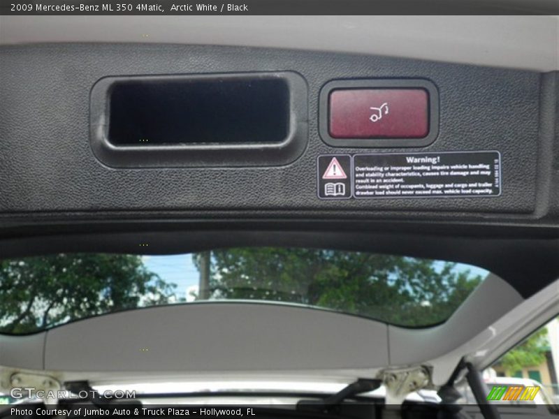 Arctic White / Black 2009 Mercedes-Benz ML 350 4Matic