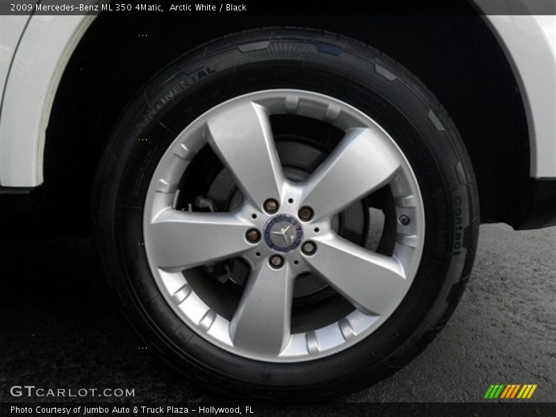 Arctic White / Black 2009 Mercedes-Benz ML 350 4Matic