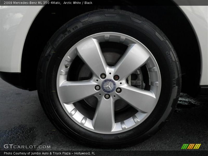 Arctic White / Black 2009 Mercedes-Benz ML 350 4Matic
