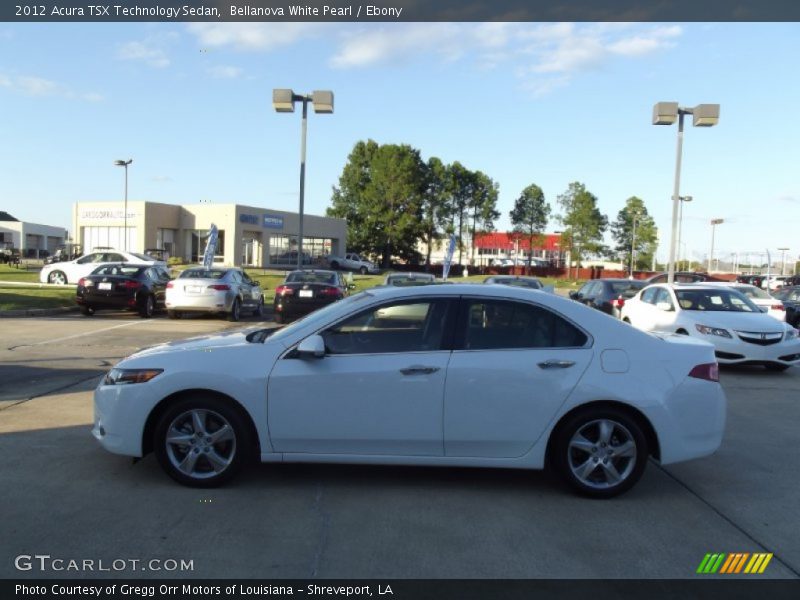 Bellanova White Pearl / Ebony 2012 Acura TSX Technology Sedan