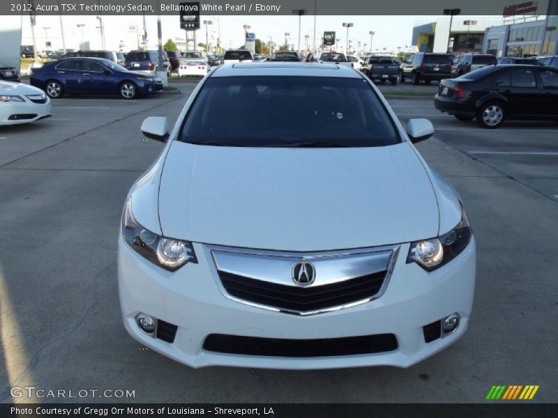 Bellanova White Pearl / Ebony 2012 Acura TSX Technology Sedan