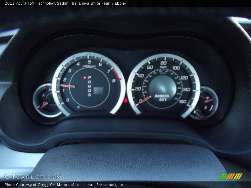 Bellanova White Pearl / Ebony 2012 Acura TSX Technology Sedan