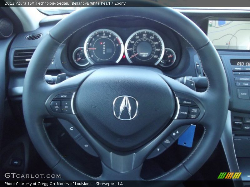 Bellanova White Pearl / Ebony 2012 Acura TSX Technology Sedan