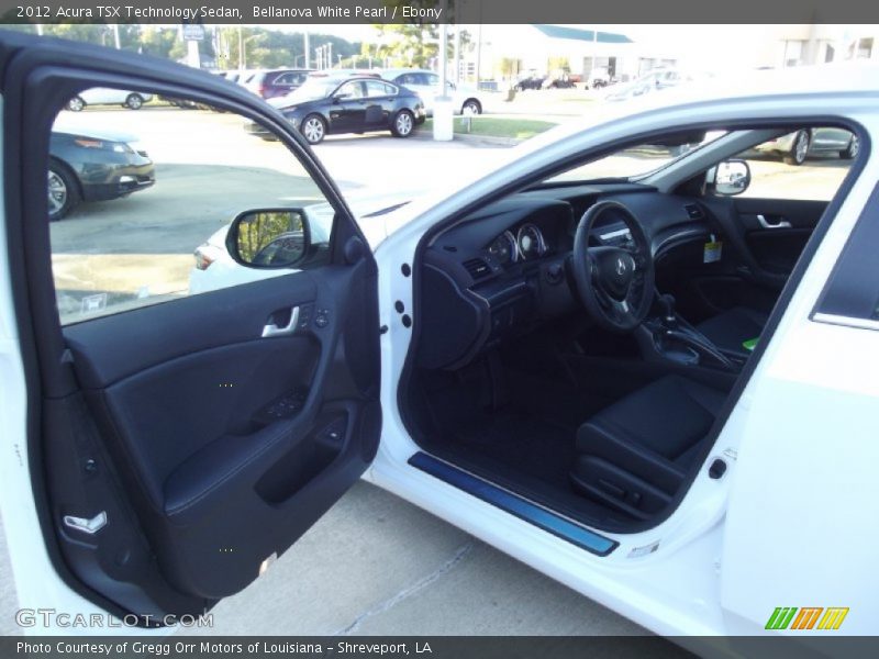 Bellanova White Pearl / Ebony 2012 Acura TSX Technology Sedan